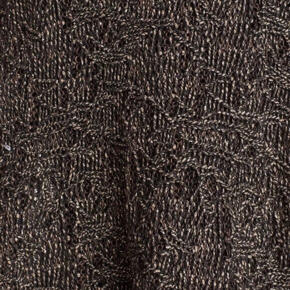 Eileen Fisher Wrapped Sparkle Jacquard Bronze Dolman Box Sweater a size XS - Picture 7 of 7